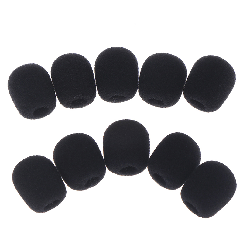 Microphone Capsule - 10pcs Headset Replacement Foam Microphone Cover