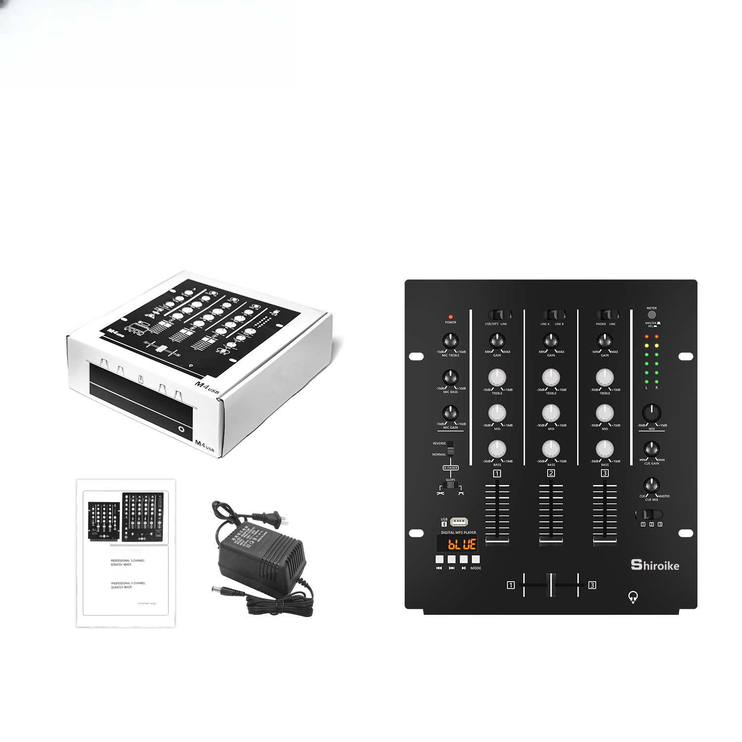 4-Channel DJ Mixer, Profession - Audio Interface review and price
