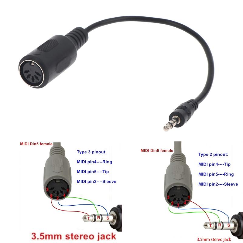 [New] MIDI Din 5 To 3.5mm TRS  - Trs Cable review and price