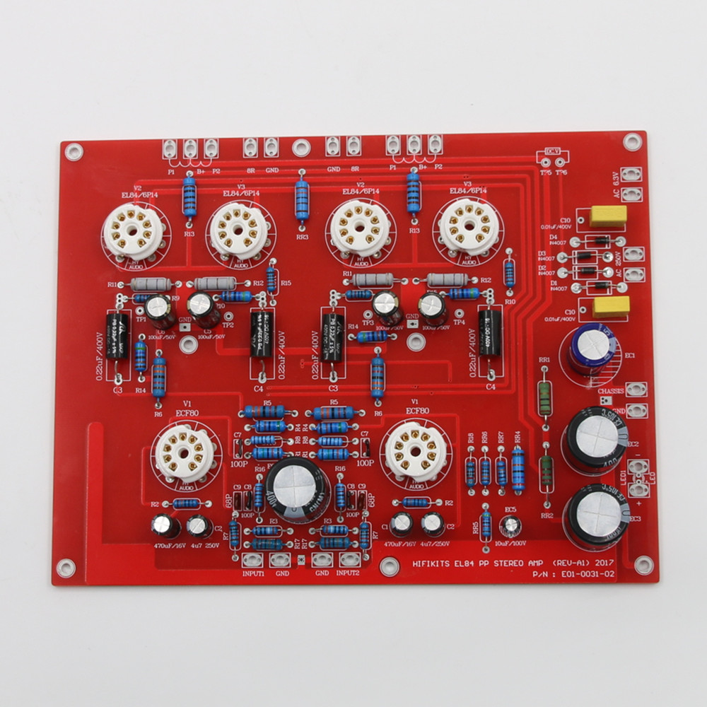 HiFi EL84+ECF80 Stereo Push Pu - Audio Amplifier Board review and price