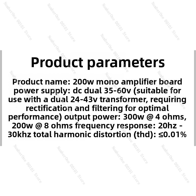 Upgraded 200W Mono HiFi Power  - Audio Amplifier Board review and price