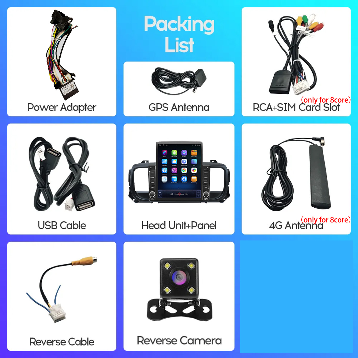 8Core 8+128G Carplay Auto Car  - Ribbon Microphone review and price