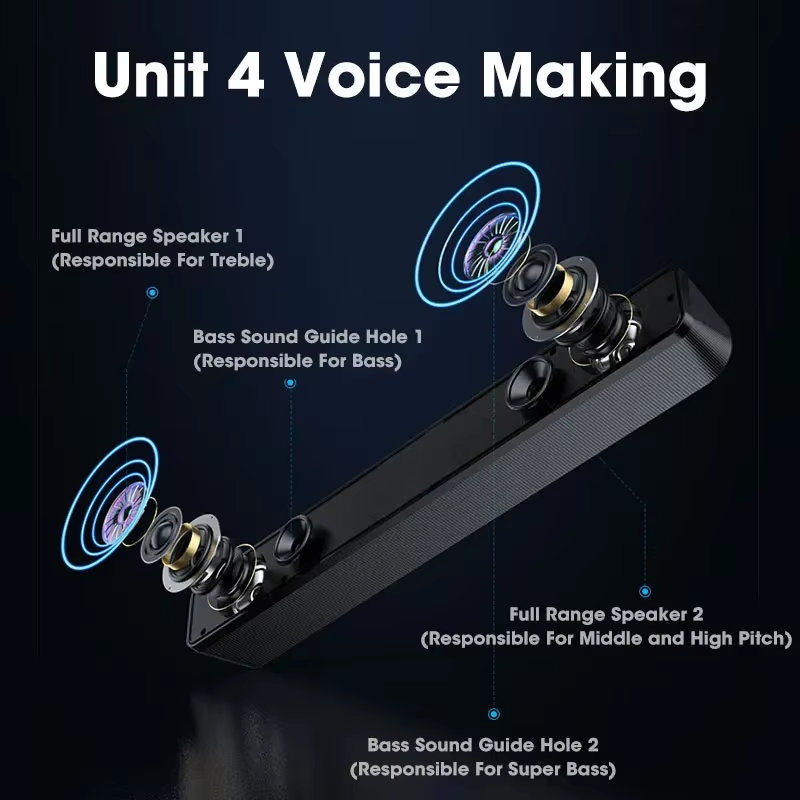 Bluetooth 5.0 4D Surround Soun - Speaker Driver review and price