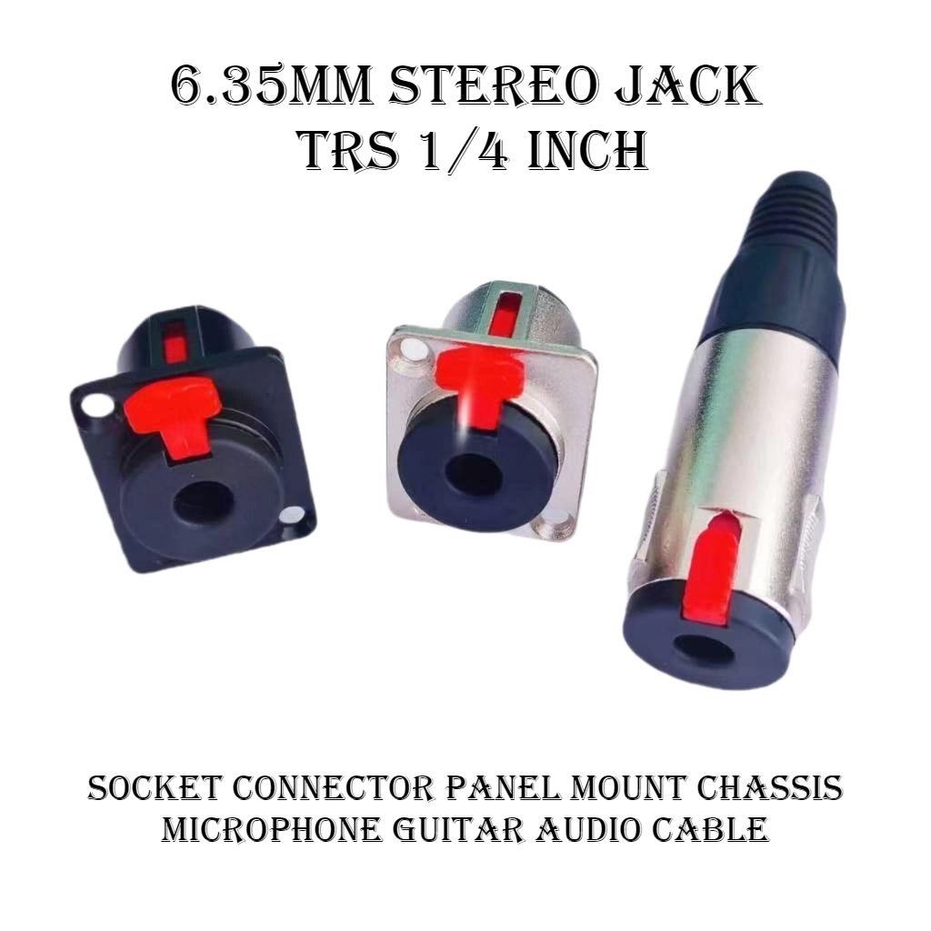 1Pcs 6.35mm Stereo Female Jack - Trs Cable review and price