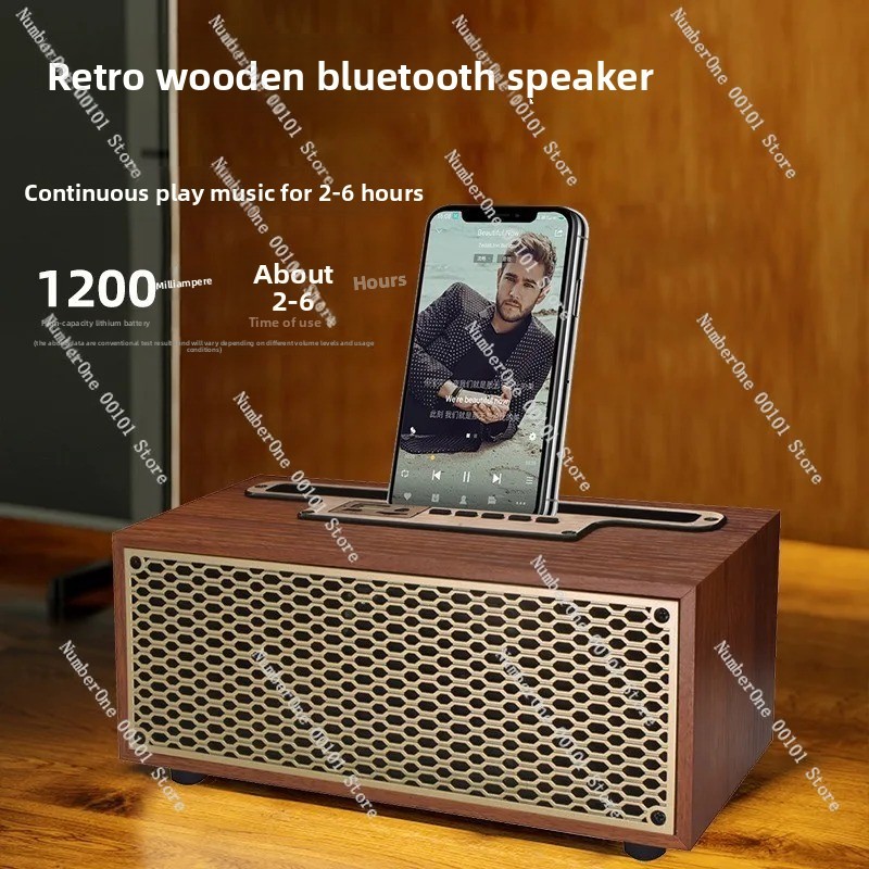 Retro Wooden Bluetooth Speaker - Full Range Speaker review and price