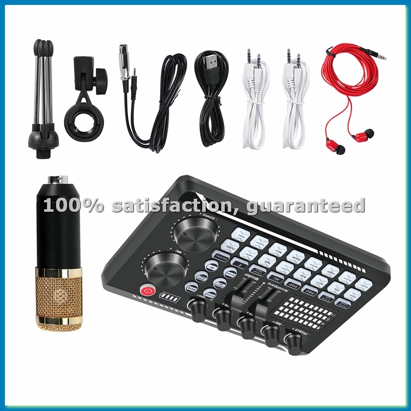 F998 Sound Card Kit,BM-800 Mic - Condenser Microphone Kit review and price