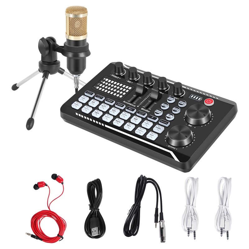 F998 Sound Card Kit,BM-800 Mic - Condenser Microphone Kit review and price