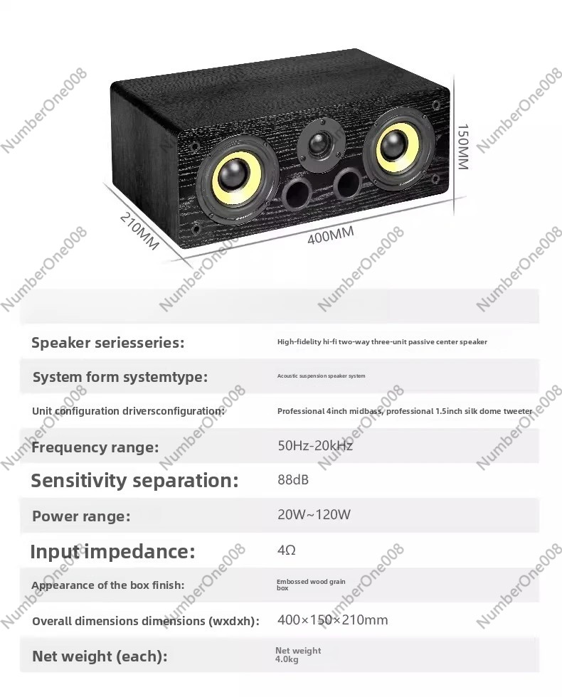 4-inch Passive Center Speaker  - Speaker Crossover review and price