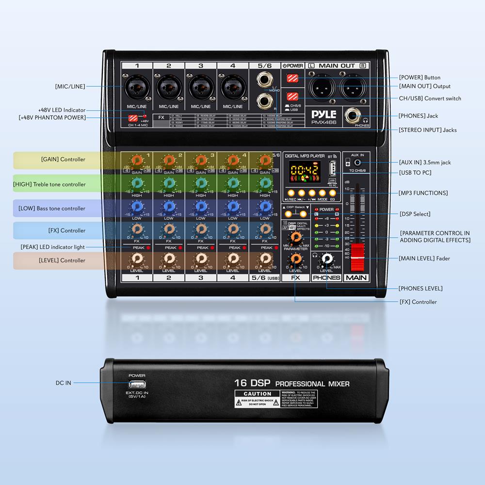 Compact Audio Mixer Pro Audio  - Audio Interface review and price